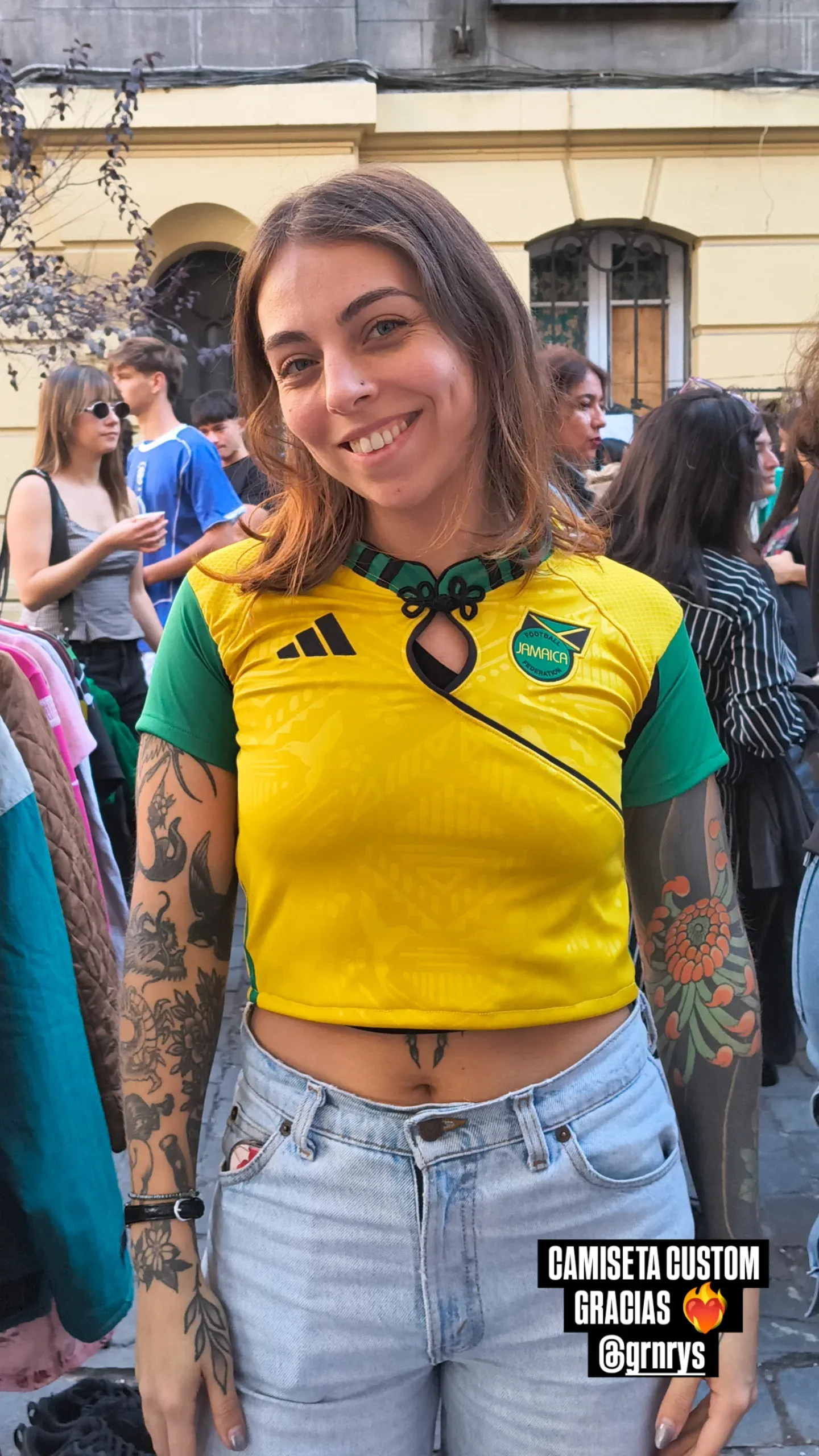 Clienta usando qipao La Japonesssa