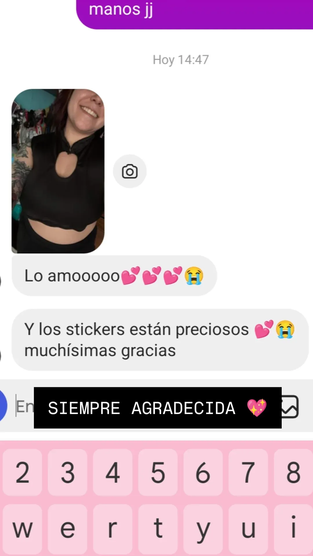 Feedback real de clienta de La Japonesssa por Instagram